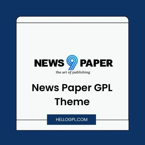 News Paper GPL Theme
